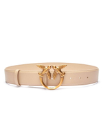 Кожаный ремень LOVE BERRY Pinko - бежевый(100120 A0F1)