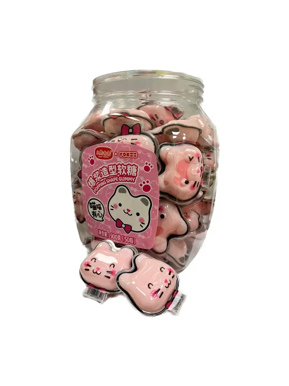 Жевательный мармелад с жидкой начинкой Котики 18г * 50шт