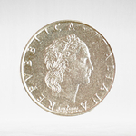 Italy 50 Lire 1993 R "Vulcan at the Anvil", Small Type, AU
