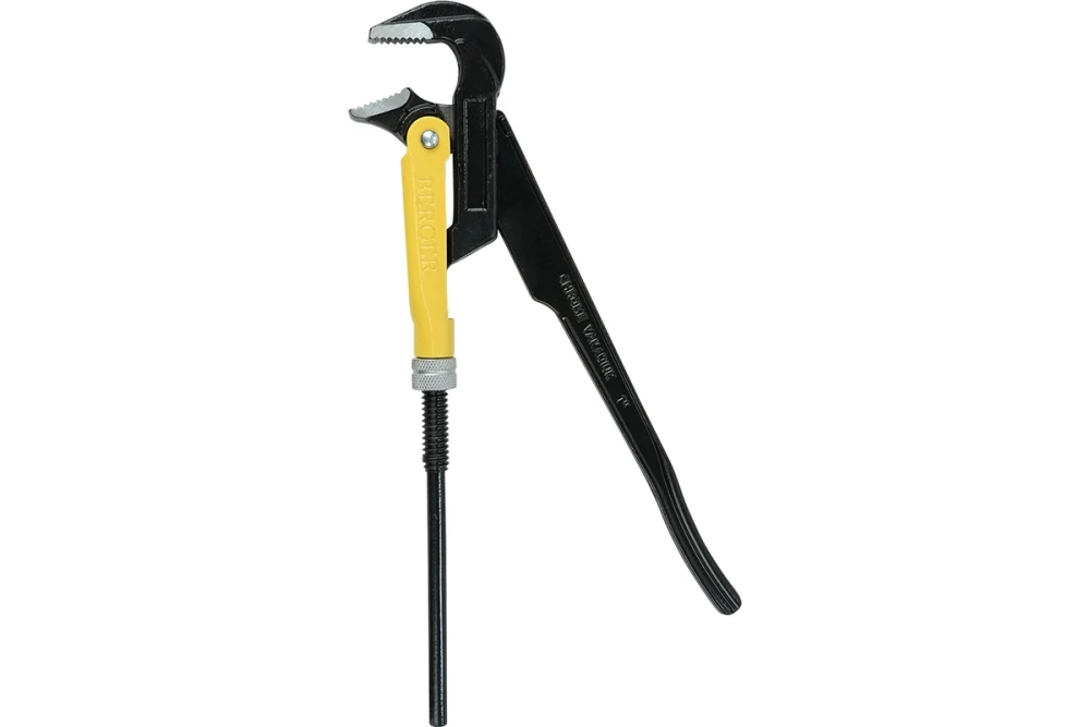 Ключ трубный рычажный Berger BG №1, тип L (прямой) 90, 1 BG4003