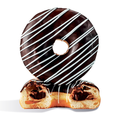 Пончики Ассорти 2(ваниль, шоколад, клубника, лесные ягоды), 80 гр. 28 шт/кор