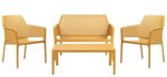 Комплект пластиковой мебели Nardi Net Relax, горчичный