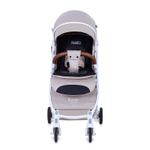 Детская прогулочная коляска Nuovita Giro Lux Beige, Bianco / Бежевый, Белый