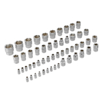 Набор инструментов, 1/2", 1/4", 3/8", CrV, S2, пластиковый кейс, 144 предмета Denzel