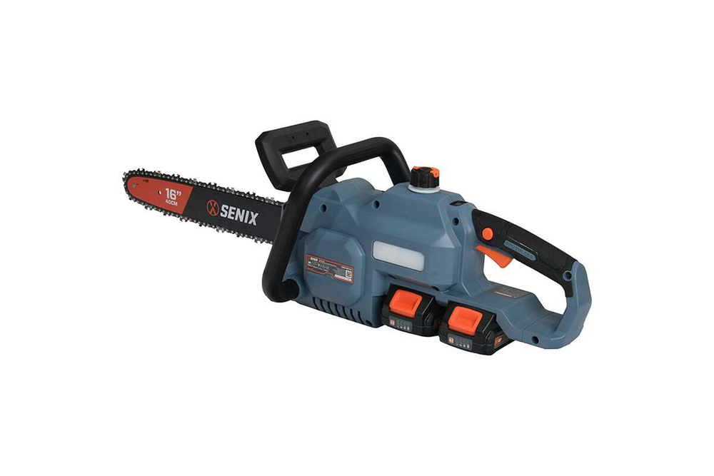 Пила цепная аккумуляторная SENIX CSX2-M2-EU, 2X2 40V, 2акб, зу