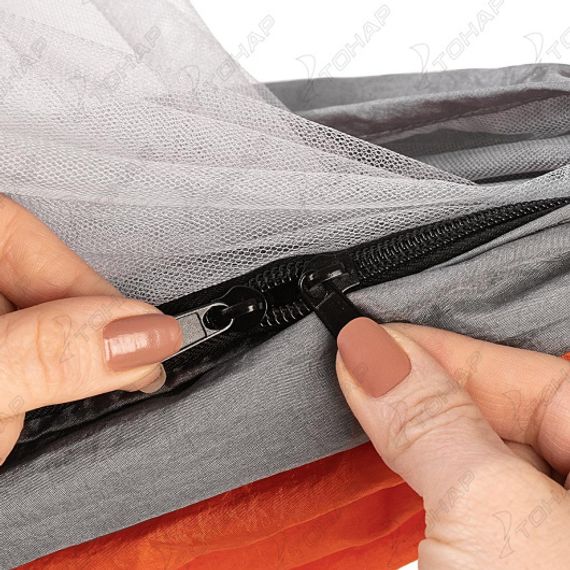 Гамак без планок 140х260см с москитной сеткой нейлон 210T (N-MH-GG) NISUS