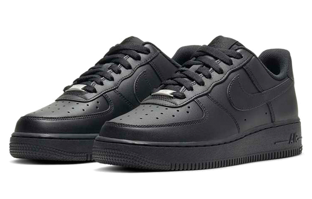 Кроссовки Nike Air Force 1 Low Triple Black (Женская размерная сетка)
