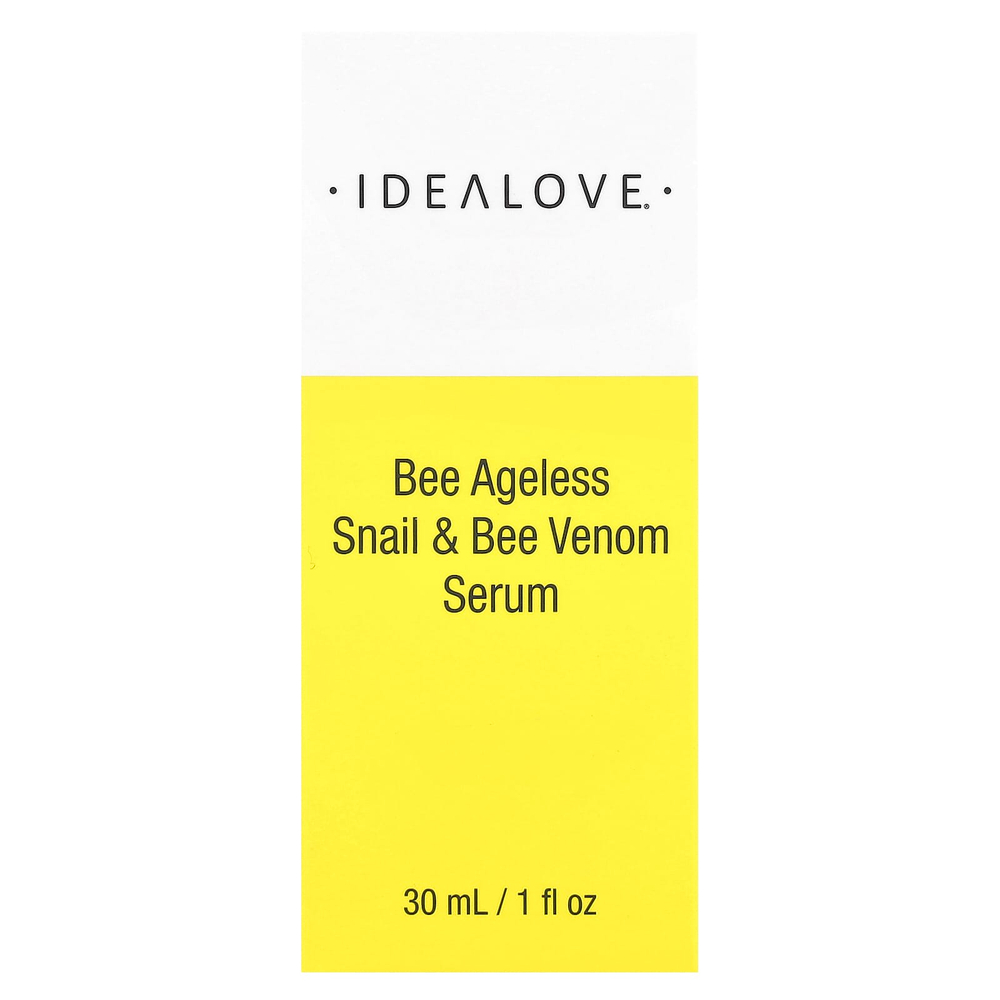 Idealove, Bee Ageless, сыворотка с улиткой и пчелиным ядом, 30 мл (1 жидк. унц.)