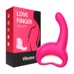 Розовый вибратор 19,3см для G-стимуляции I-Moon Love Finger MY-1901 Pink