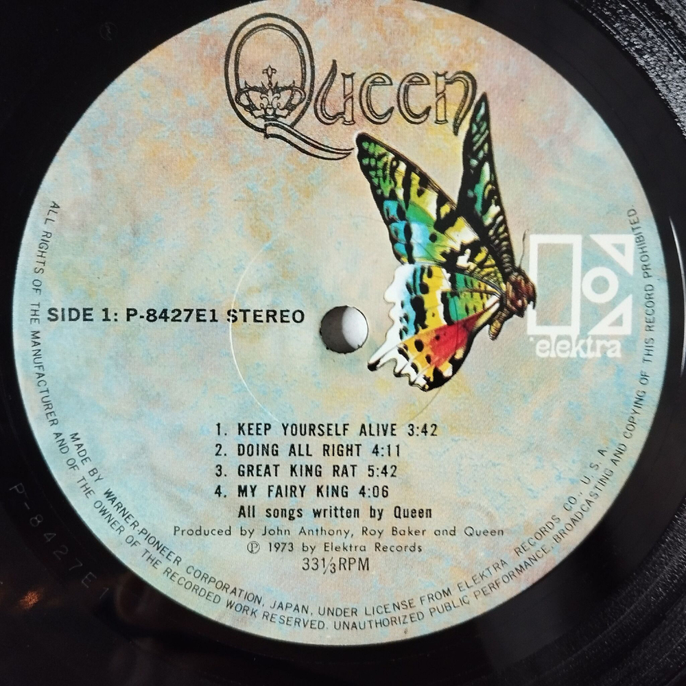 Винтажная виниловая пластинка LP Queen (Japan 1975) (No Obi) Keep Yourself Alive