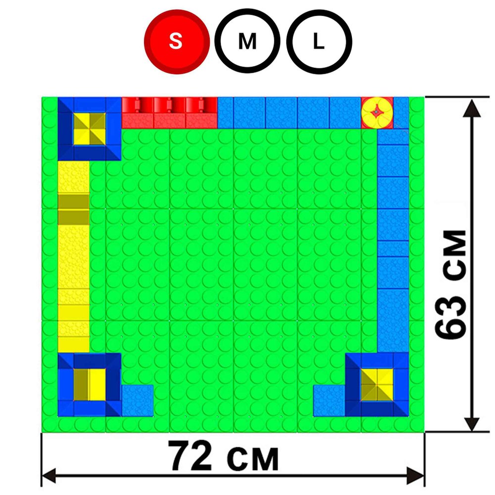 Набор GigaBloks 5: Крепость на платформе