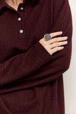 Поло с винтажными пуговицами