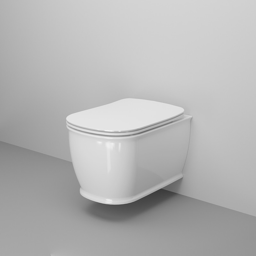 Унитаз Royal 263K19002RS (520*360*345) подвесной БЕЗОБОДКОВЫЙ, 2 места