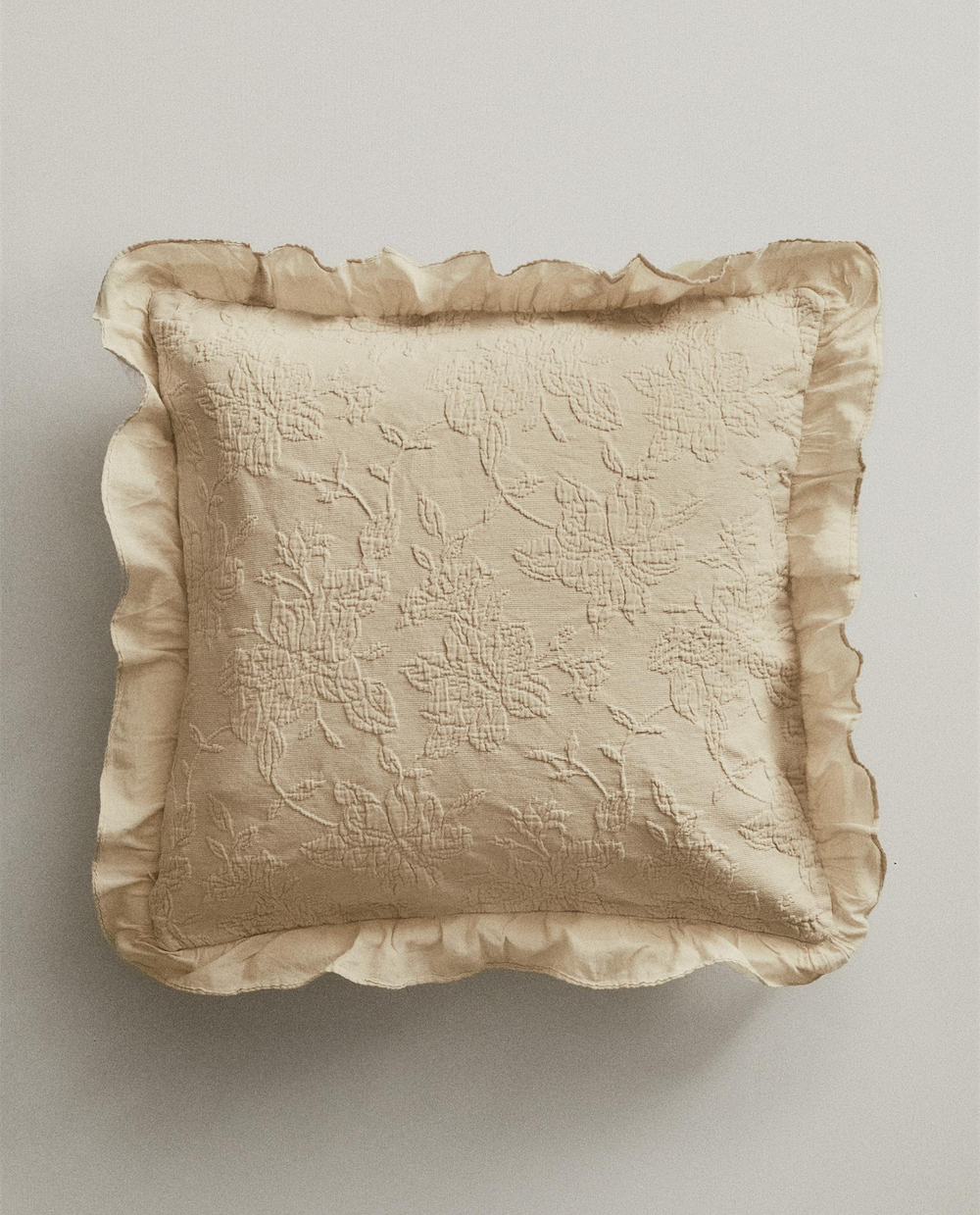 Zara Home наволочка декоративная из хлопка, зелёный · 2118/007