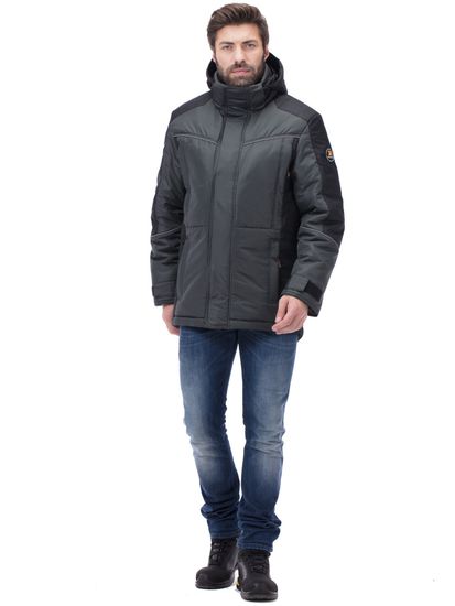 Куртка зимняя "Корсар" (т.серый/черный)