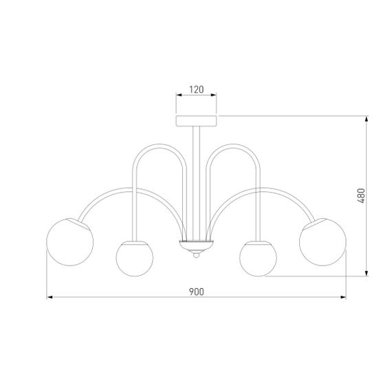 Потолочная люстра Eurosvet Alix 30177/6 латунь