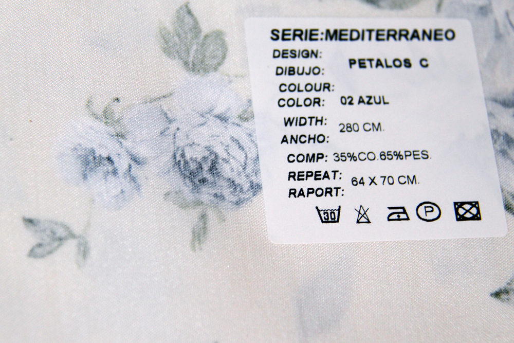 Ткань для штор Mediterraneo Petalos (Медитерранео Петалос) C 02 Azul