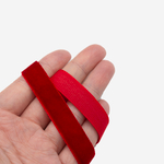 Лента бархатная, 12мм, оттенок "Красный"