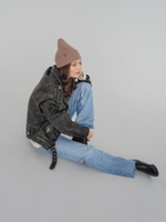 Шапка вязаная весенняя/осенняя МУЛА (Бежевый)