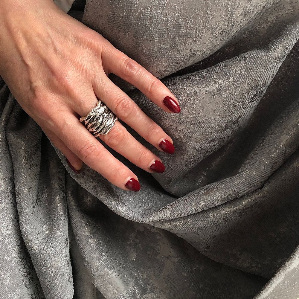 кольцо мятая фактура кольцо мятая фактура