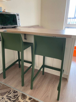 Стул полубарный пластиковый Scab Design Kate, зеленый