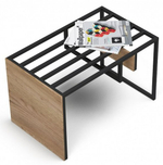 Босс ХО Стол-приставка Дымчатый Крафт