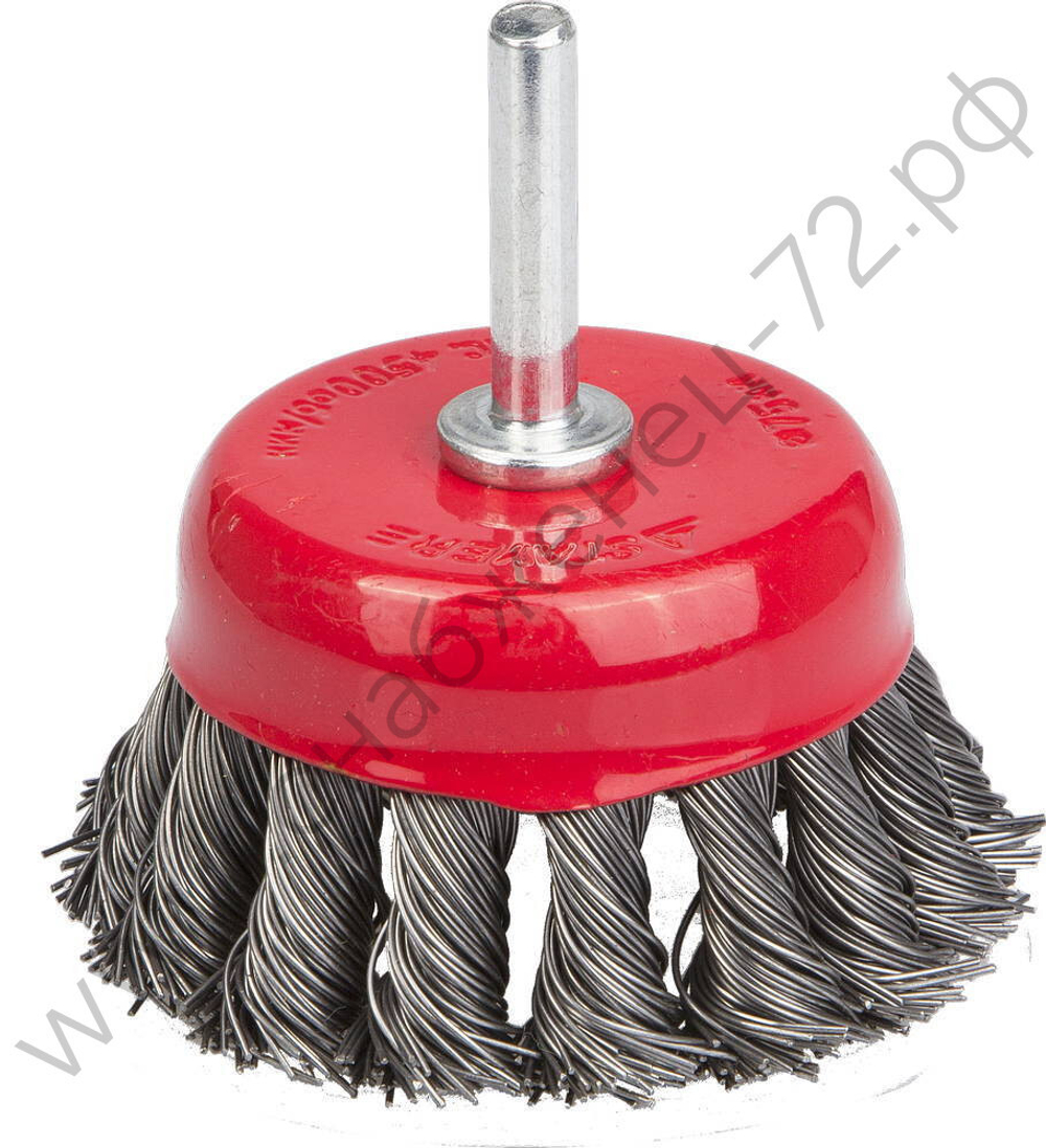 STAYER 75 мм, жгутированная стальная проволока, 0.5 мм, Щетка кистевая, PROFESSIONAL (35118-075)