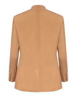 Пиджак без лацканов бежевый