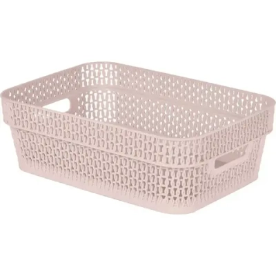 Корзина для хранения Keeplex Ajur с ручками 3л 27,1,3х8,7см бежевый топаз