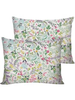 Постельное белье перкаль Сказка "Полевые цветы" евро Наволочка 50х70 см 2 шт Простынь на резинке 180x200 см Пододеяльник 200x215 см