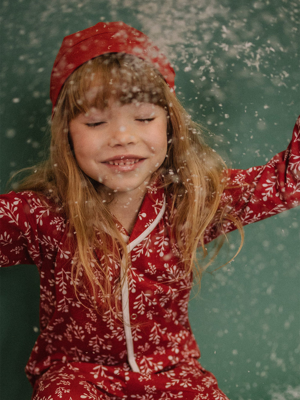 Пижама с воротником Mjölk Снежные веточки, уценка