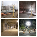 Прожектор LED LL-503 на штативе IP65 2*50W 6400K Feron 29568