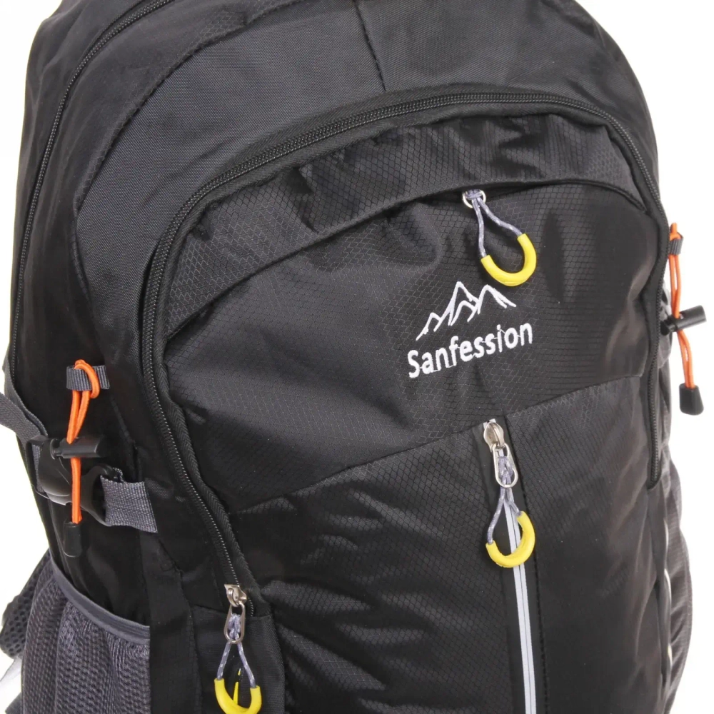 Рюкзак туристический 50л, цвет черный 7019