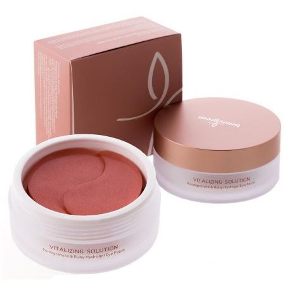 Beauugreen Pomegranate &amp; Ruby Hydrogel Eye Patch (Big Type) гидрогелевые патчи для век с экстрактом граната и рубиновой пудрой