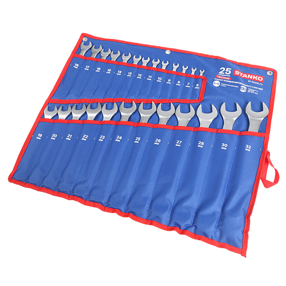 CS111025U Набор ключей комбинированных 25 предметов (6-36 мм)