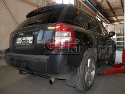 Фаркоп оцинкованный Galia J012C для Jeep Compass MK 2006-2011, Jeep Liberty 2006-2011(паспорт и сертификат в комплекте)(без электрики)