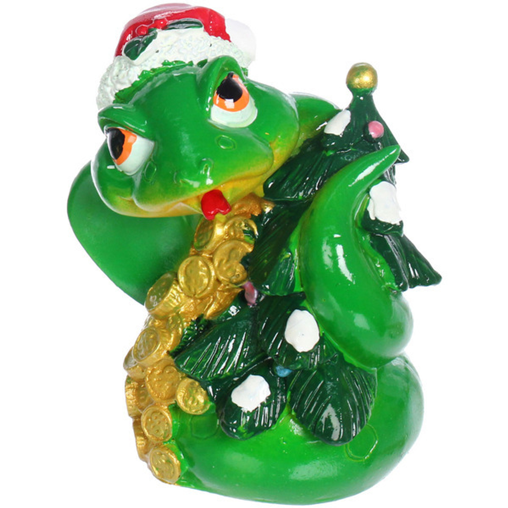 Фигурка новогодняя «Змея с подарками» 7*7*11 см, микс