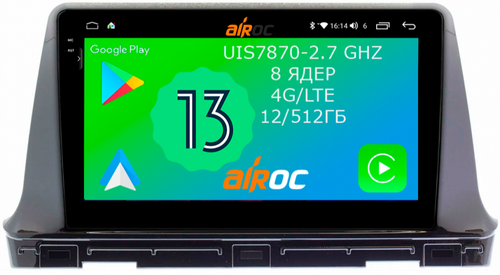 Магнитола для KIA Seltos 2020+ - Airoc 2K AU-2323 на Android 13, Быстрейшая, SIM-слот