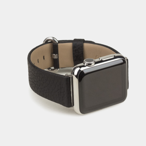 Ремешок для Apple Watch 40/41/42 mm из кожи теленка, черного цвета