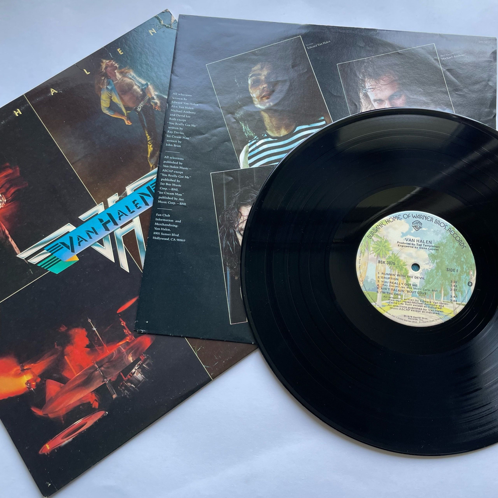 Винтажная виниловая пластинка LP Van Halen Runnin With The Devil (США 1978)