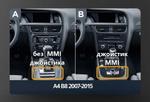 Магнитола для Audi A4 B8 2007-2015 без джойстика MMI (рамка 10) - Teyes CC4-PRO монитор 13" 2K QLED на Android 13, Быстрейшая, Snapdragon 778G, ИИ, CarPlay, DSP, 4G SIM-слот