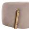 Стул полубарный Elle латте с золотыми ножками