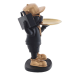 Фигурка декоративная с подносом Собака