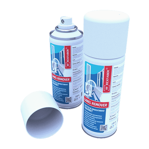REXFABER Label Remover 335мл. очиститель (удаляет следы клея, скотча, резины, силикона, монтажной пены)