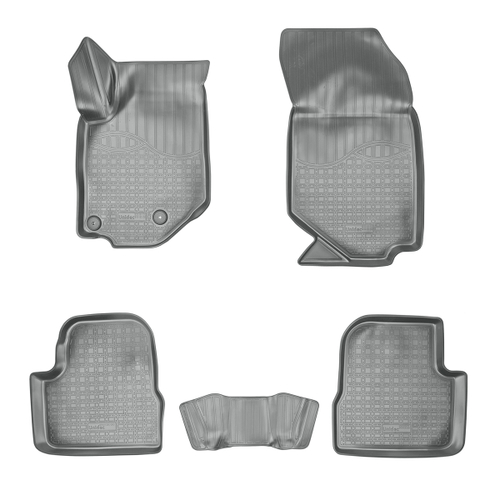 Ковры в салон Norplast/Unidec для Peugeot 208 II (2019-)Полиуретан,Серый, арт.NPA11-C64-202-G