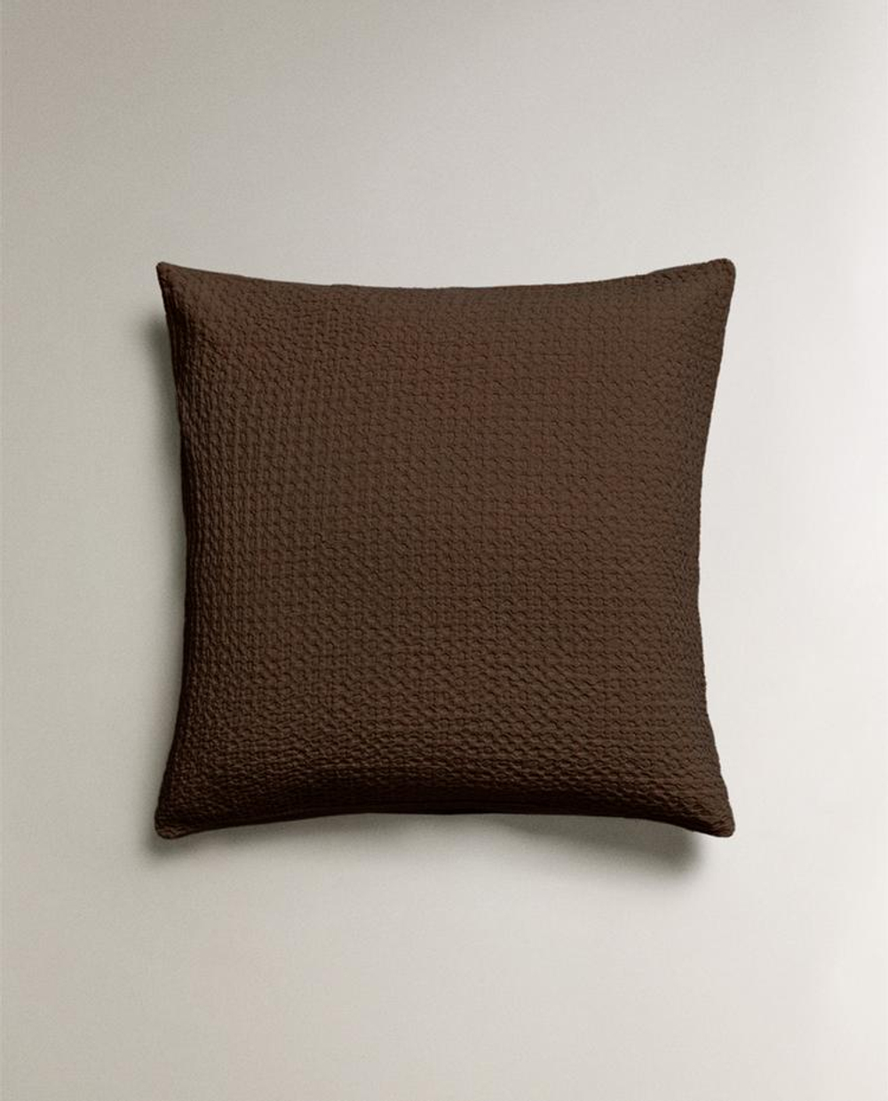 ZARA HOME ОДНОТОННАЯ НАВОЛОЧКА (200 НИТЕЙ), КОРИЧНЕВЫЙ