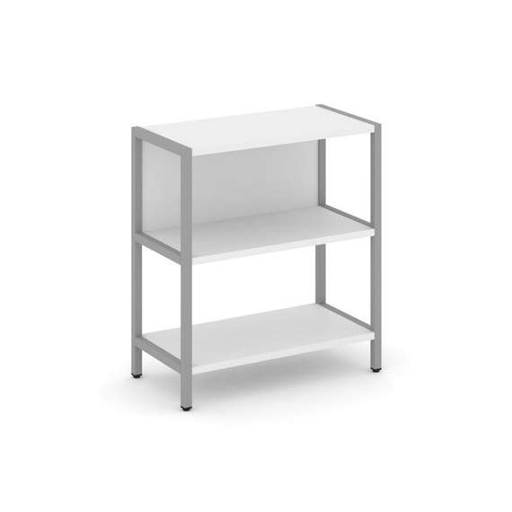 Shelf System Односекционный стеллаж двухярусный SN.STM-211 Белый/Металл Серый 810*400*879