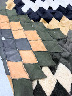 Покрывало меховое ковер из шкуры овчины