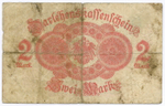 Банкнота Германия 2 марки 1914 год № 86-978486. F