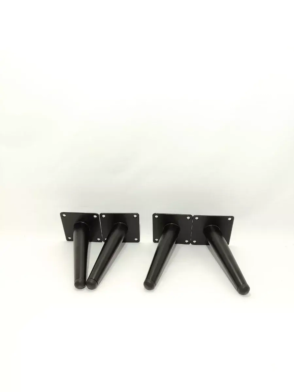 Ножки мебельные черные Штык Косой 150мм/4шт